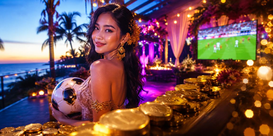 Suasana santai pengguna selena88 di tepi pantai sambil menikmati permainan
